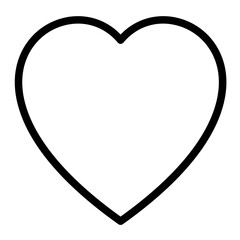 Heart vector icon style