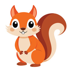 Illustration of  Squirrel animal on white