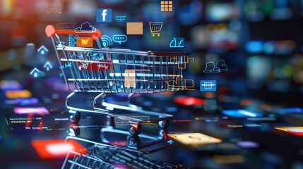 Advanced omni-channel retail solutions featuring multichannel marketing, social media platforms, internet payment options, and digital applications for enhanced online shopping experience