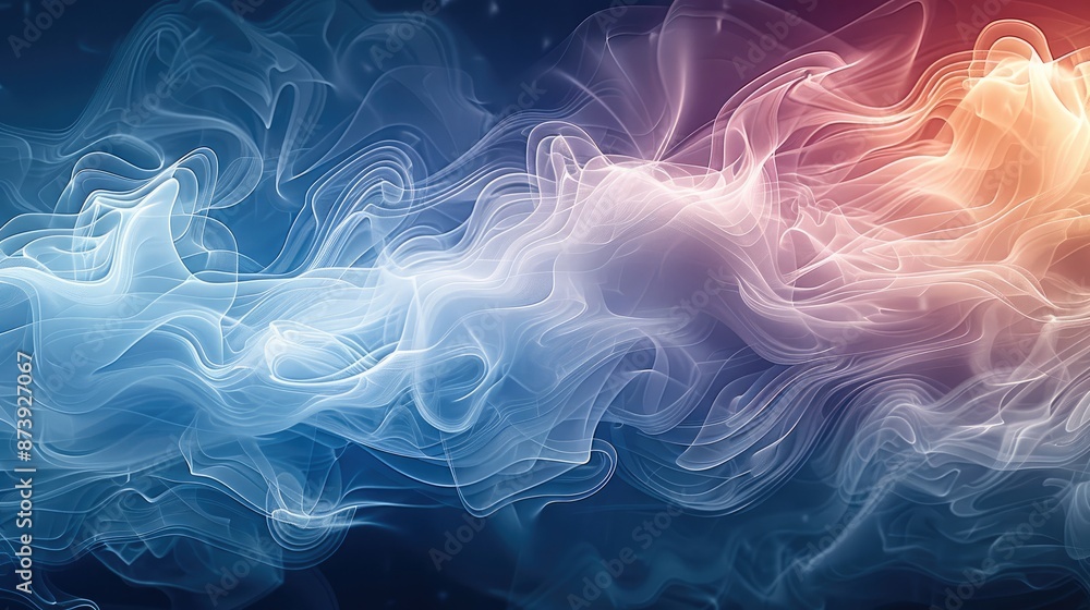 Leinwandbilder abstract background with swirling smoke patterns. generative ai.