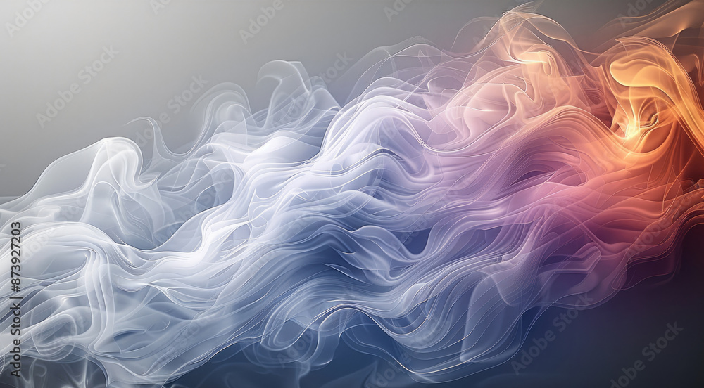 Leinwandbilder abstract background with swirling smoke patterns. generative ai.