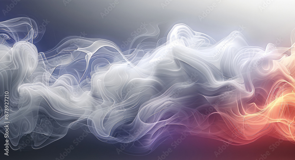 Leinwandbilder abstract background with swirling smoke patterns. generative ai.