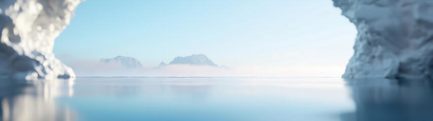 Obraz premium Abstract Surreal Seascape Background