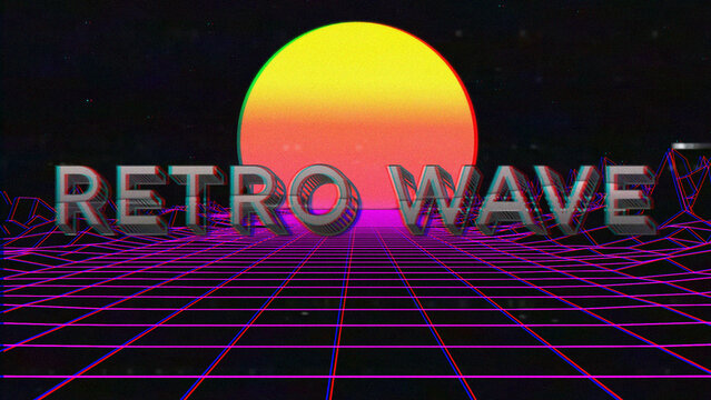 Retro Wave Title	