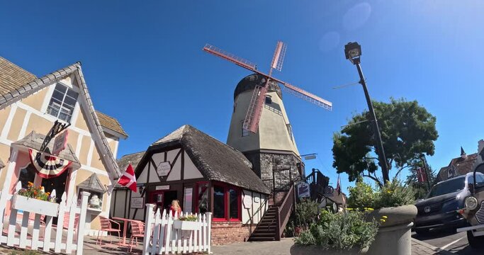 Timelapse 180 Degree Spin Solvang, California July 4, 2024