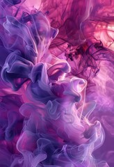 Fototapeta premium purple and pink smoke or stream art