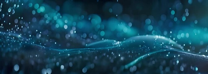 an abstract idea for a tech-inspired, crystal-clear, and straightforward LinkedIn banner poster featuring HR and tech components