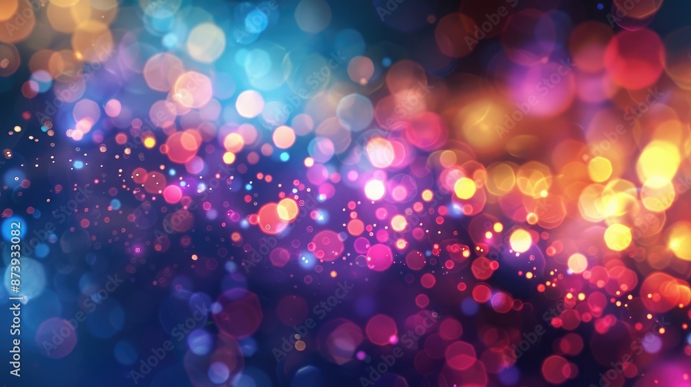 Poster abstract background with bokeh lights and empty space for text ideal for web design and wallpaper