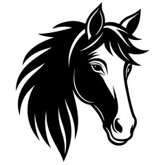 horse head vector illustration