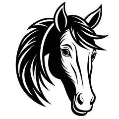horse head vector illustration