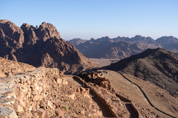 Randonnée sur le Mont Sinai en Egypte