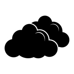 Abstract Clouds silhouette vector illustration