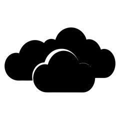 Abstract Clouds silhouette vector illustration