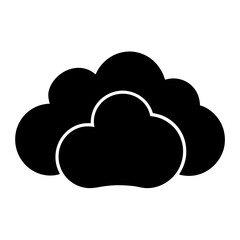 Abstract Clouds silhouette vector illustration