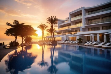 Hotel resort architecture outdoors building.