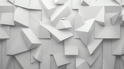 A modern abstract relief wall art with layered geometric shapes in monochromatic tones, Minimalist, High contrast, Sleek and sophisticated design
