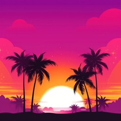 Sunset tree backgrounds silhouette.