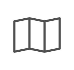 Public transport icon outline and linear vector.	
