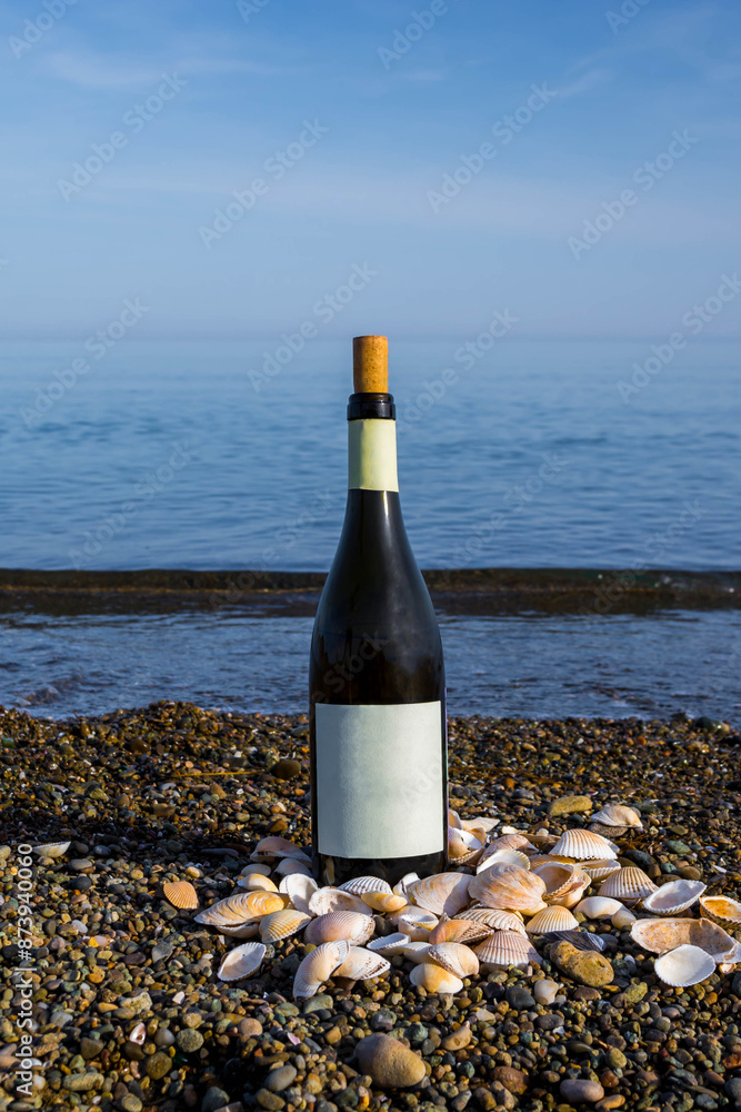 Sticker Wine by the sea