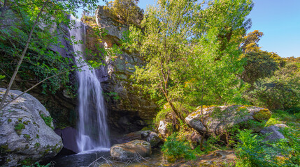 Pozo Airón Waterfall Walking Route, Arribes del Duero Natural Park, SPA, SAC, Biosphere Reserve,...