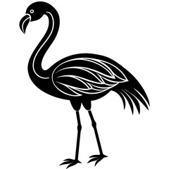 Flamingo vector silhouette 