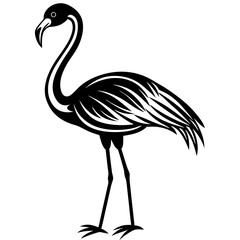 Flamingo vector silhouette 