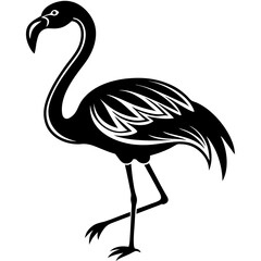 Flamingo vector silhouette 