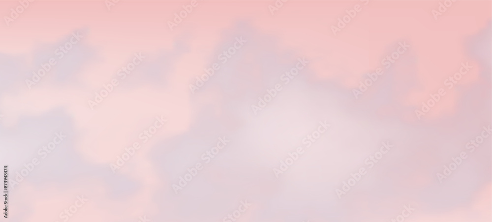 Poster modern colorful gradient background with clouds