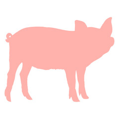 I Love small Pigs pig piggy piglet pink silhouette animal