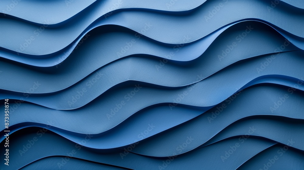 Poster an abstract background with undulating waves on a blue background. blue abstract background with tex