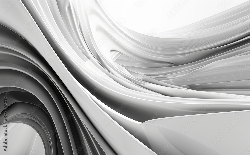 Poster there are abstract white and silver with a light pattern gray gradient with metal texture with diago