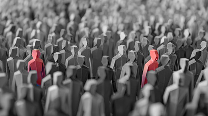 a picture that represents loneliness or uniqueness of a person