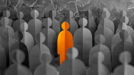 Obraz premium a picture that represents loneliness or uniqueness of a person