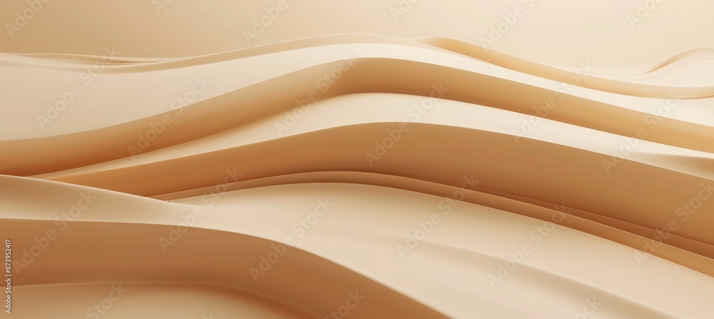 Poster suitable for branding or product presentations. subtle geometric pattern on beige background. illust