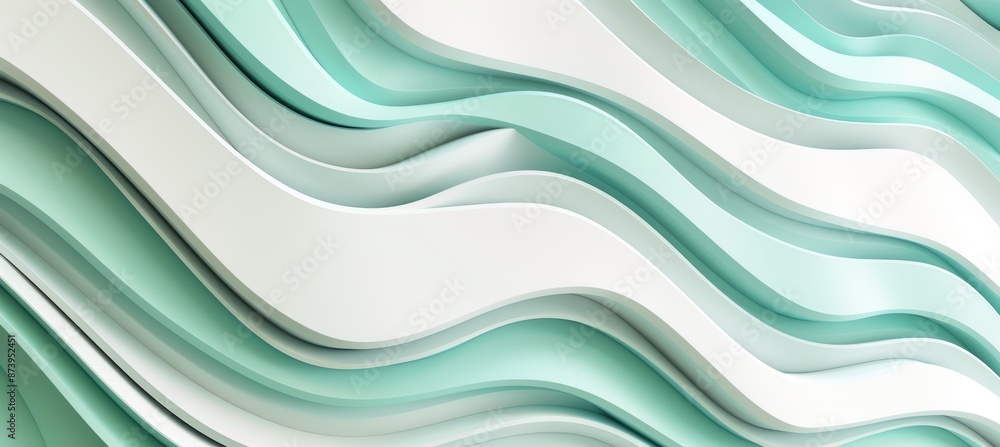 Poster background for branding and product presentations. green subtle geometric on pink background. 3d ren