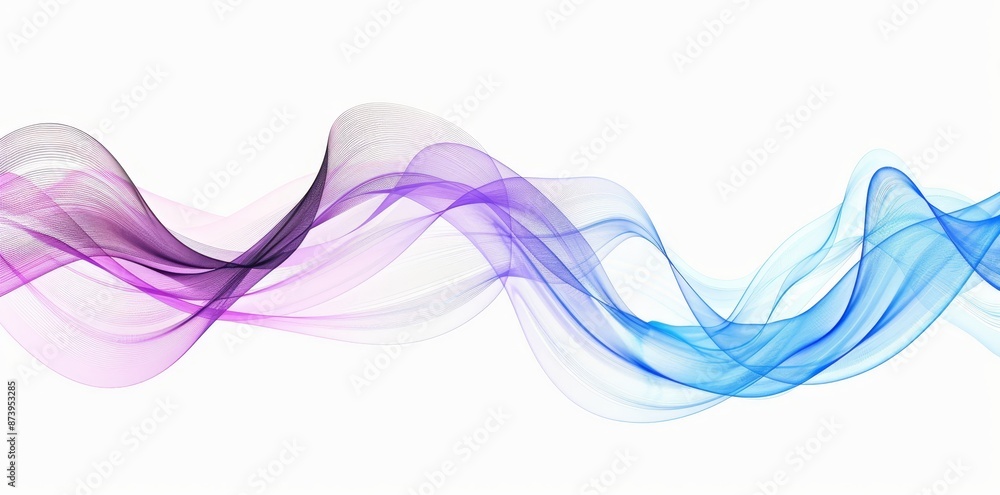 Poster the background of this design is an abstract glowing wave background with dynamic flowing wave lines