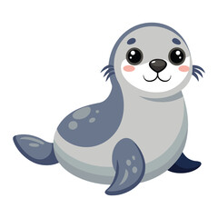 Illustration of Cute Seal animal