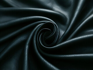 Fototapeta premium Subtle textured black leather with a matte finish.