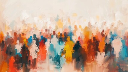 A bright, airy abstract image of data across a population.
