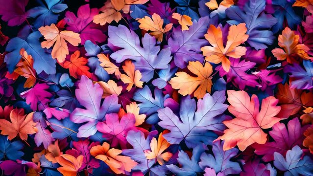 Colorful autumn leaves background