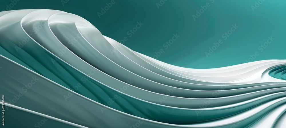 Poster this is an abstract background useful for branding and product presentations. green geometric shape 