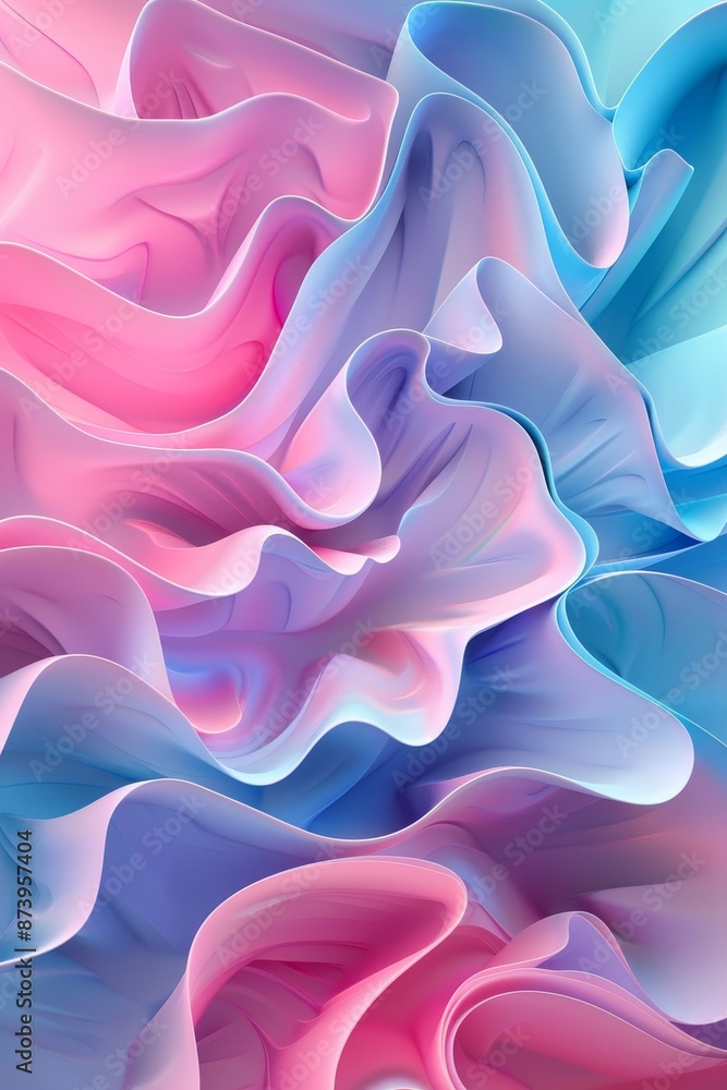 Poster a futuristic abstract background with neon led flow elements.