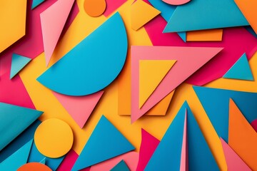 Colorful origami paper as abstract wallpaper background (Stock Image)