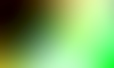 Abstract blurred background image of green, yellow colors gradient used as an illustration. Designing posters or advertisements.