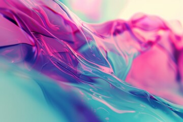 Fototapeta premium Fluid Abstract Shapes with Soft Transitions and Vibrant Colors - Perfect Background Wallpaper