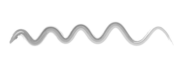 Wavy line. Sketch. Writhing horizontal stripe. Hand drawn watercolor signpost. Vector illustration. Outline on isolated white background. Doodle style. Idea for web design.
