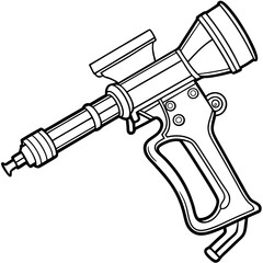 Colouring pages of water guns 