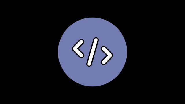 Sign of coding code website animated footage