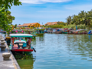 Obraz premium View of the street in Hoi An ancient town, in Vietnam