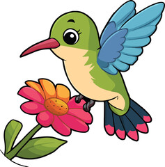 bird with flower